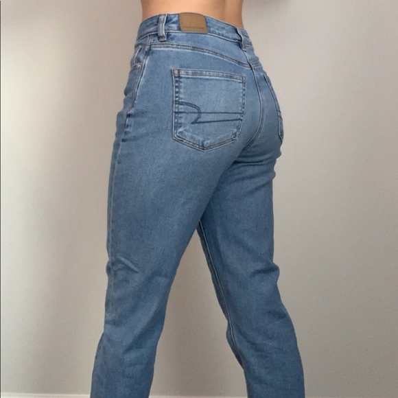 ae stretch mom jeans